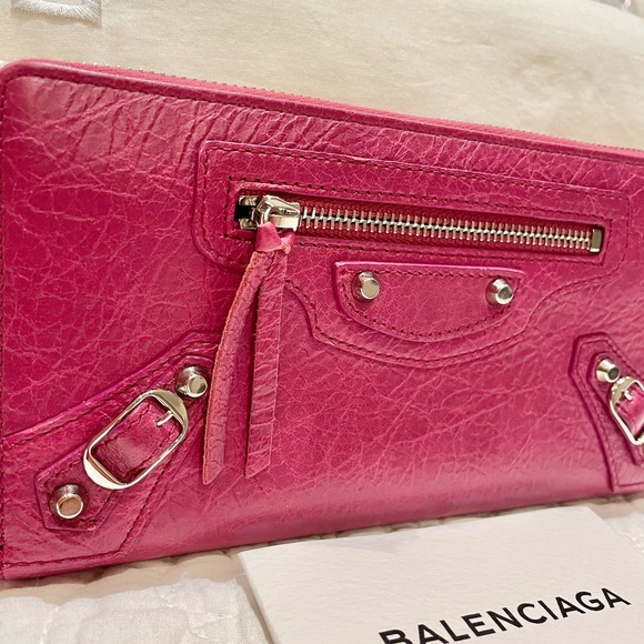 Authentic Balenciaga Lambskin long zippy wallet - Picture 5 of 16
